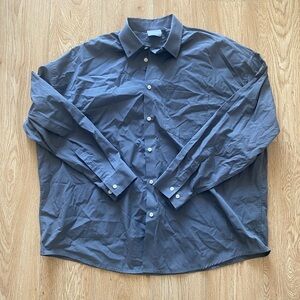 Mens dark grey oversized Asos shirt size M